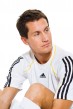 morten gamst pedersen in adidas outfit sitting down