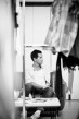 morten gamst pedersen sitting in a sofa b&w